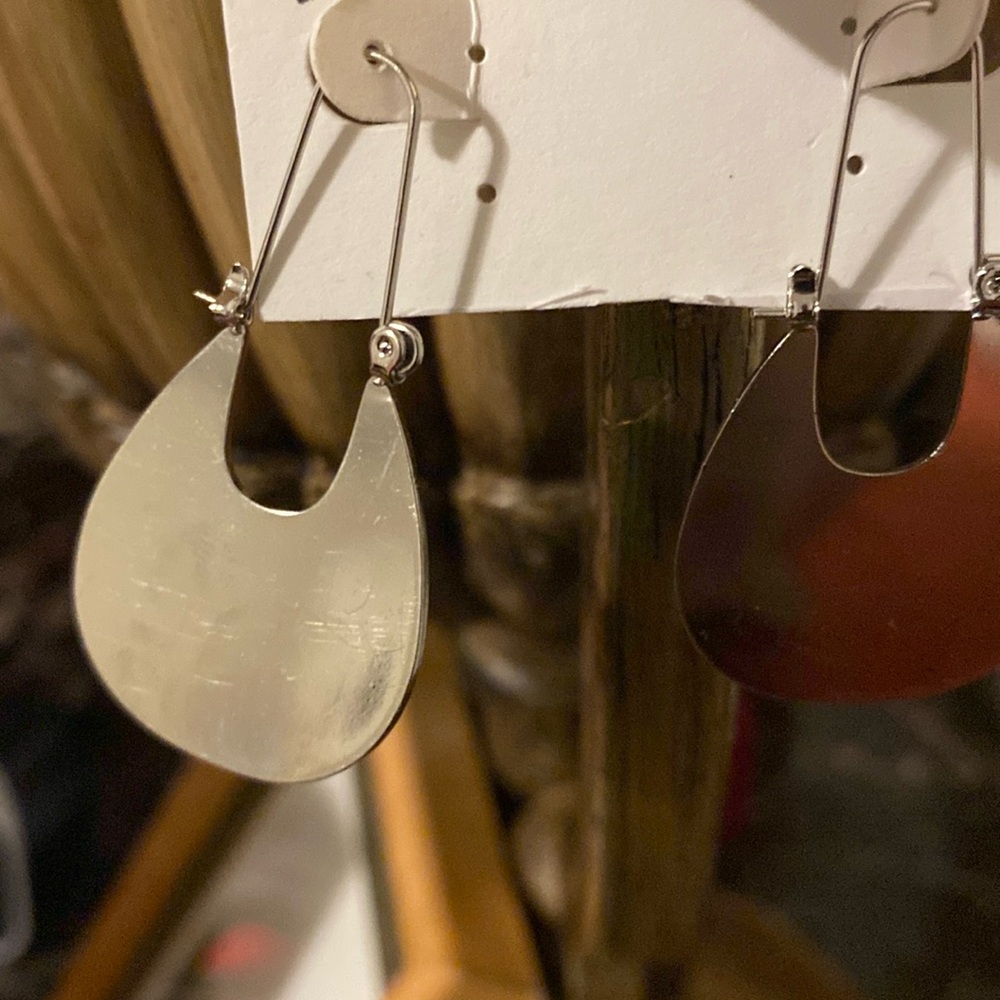 Silver hanging earrings